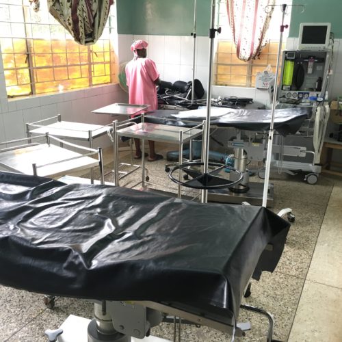 Operating table in Kilembe